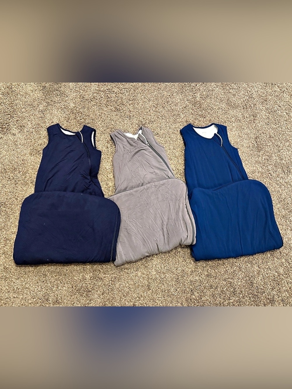 Kyte Baby Large Sleep Sack Set Blue & Gray